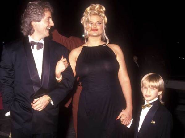 Marzo de 1994, con su hijo Daniel.