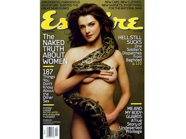 Rachel Weisz en Esquire (abril, 2004).