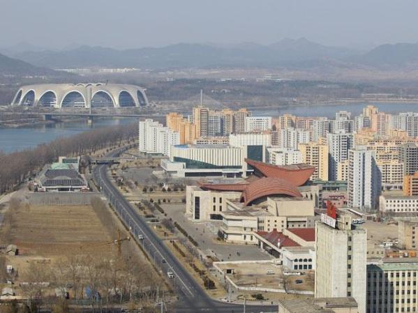 Vista general de Pyongyang.