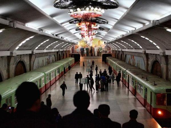 Estación de metro, Pyongyang.