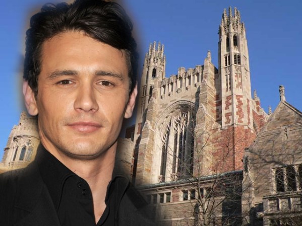 James Franco realiza su doctorado de Inglés en la Universidad de Yale.