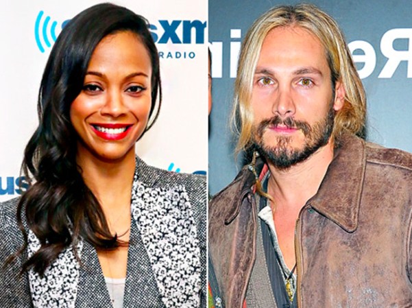 Zoe Saldana y Marco Perego