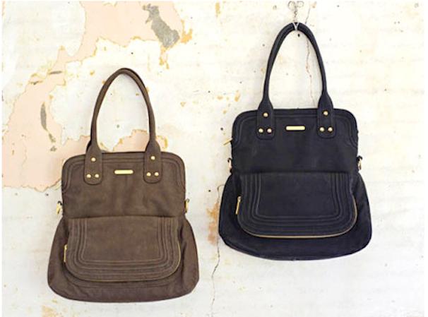 No, tus ojos no te engañan: ésta es una pañalera. Este modelo convertible puede ser llevado sobre el hombro como una bolsa tipo tote, o cruzada sobre tu pecho como una tipo messenger. Disponible en shoptimiandleslie.com por $170.