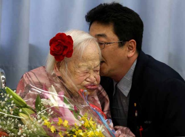 Misao Okawa, la mujer más vieja del mundo cumple 116 años.