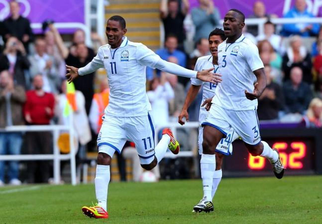 Jerry Bengtson, autor de los dos goles en la paridad 2-2 ante Marruecos y del tanto en la resonante victoria contra España junto a Maynor Figueroa.
