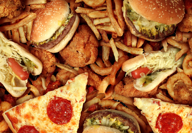 Comer solo comida chatarra