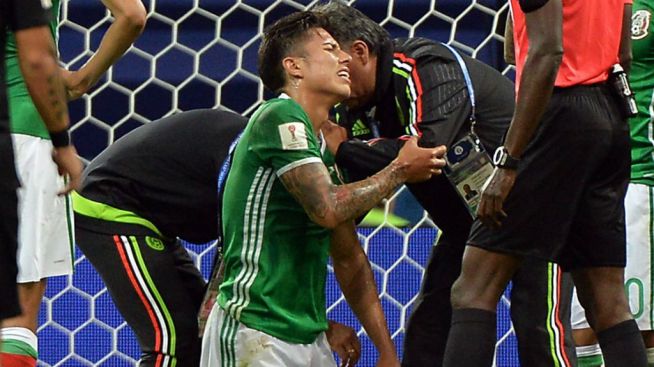 Héctor Moreno, segundo lesionado contra Nueva Zelanda Héctor Moreno, segundo lesionado contra Nueva Zelanda
