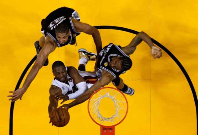 Wade en plena acción.