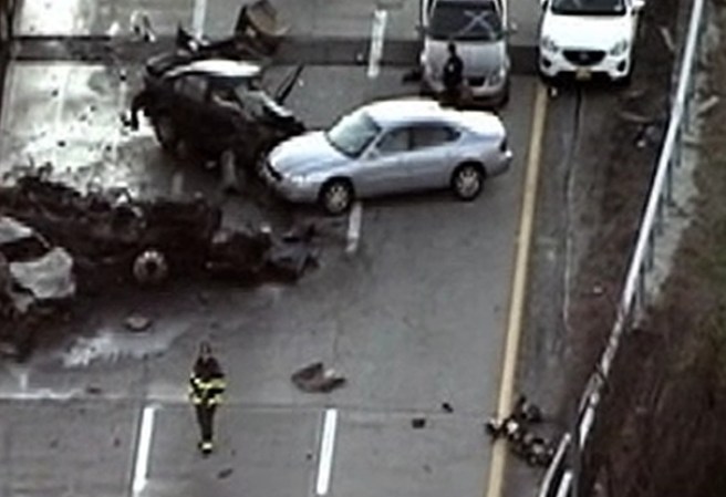 El incidente ocacionó caos en el tráfico de la tarde.