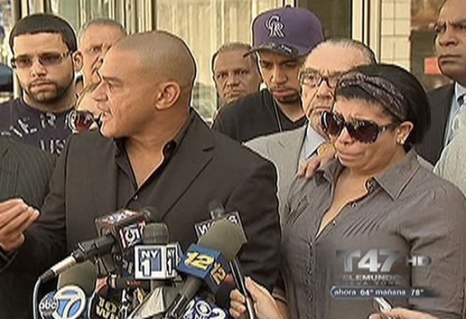 Durante una rueda de prensa, la familia exigía justicia por su muerte.