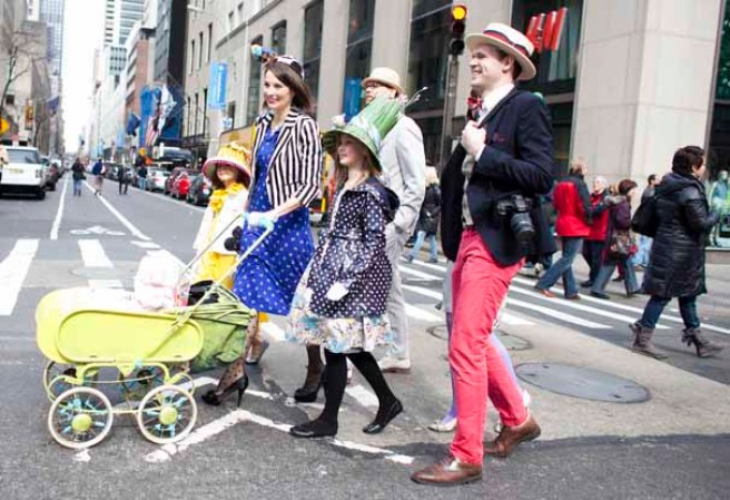 Imágenes del desfile del Día de Pascuas, celebrado anualmente en la ciudad de Nueva York, en la Quinta Avenida de Manhattan.