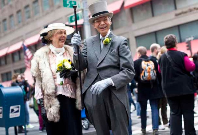 Imágenes del desfile del Día de Pascuas, celebrado anualmente en la ciudad de Nueva York, en la Quinta Avenida de Manhattan.