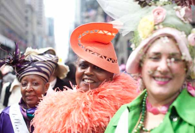 Imágenes del desfile del Día de Pascuas, celebrado anualmente en la ciudad de Nueva York, en la Quinta Avenida de Manhattan.