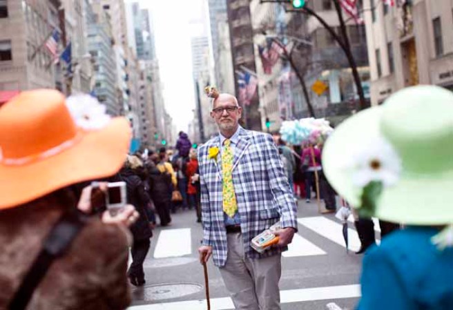 Imágenes del desfile del Día de Pascuas, celebrado anualmente en la ciudad de Nueva York, en la Quinta Avenida de Manhattan.