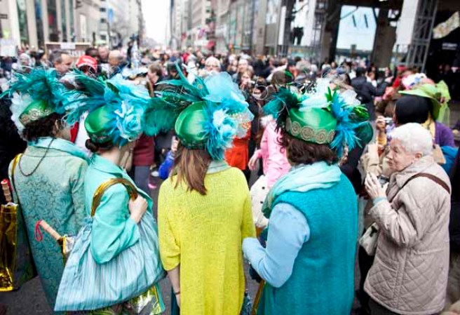 Imágenes del desfile del Día de Pascuas, celebrado anualmente en la ciudad de Nueva York, en la Quinta Avenida de Manhattan.