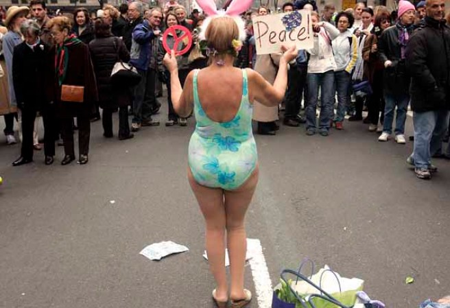 Imágenes del desfile del Día de Pascuas, celebrado anualmente en la ciudad de Nueva York, en la Quinta Avenida de Manhattan.