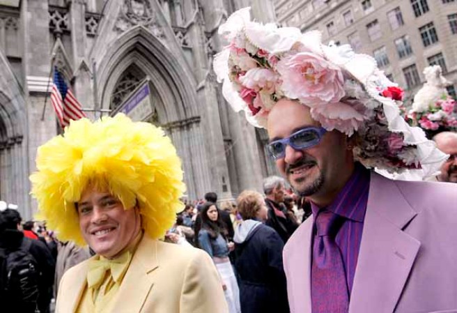 Imágenes del desfile del Día de Pascuas, celebrado anualmente en la ciudad de Nueva York, en la Quinta Avenida de Manhattan.