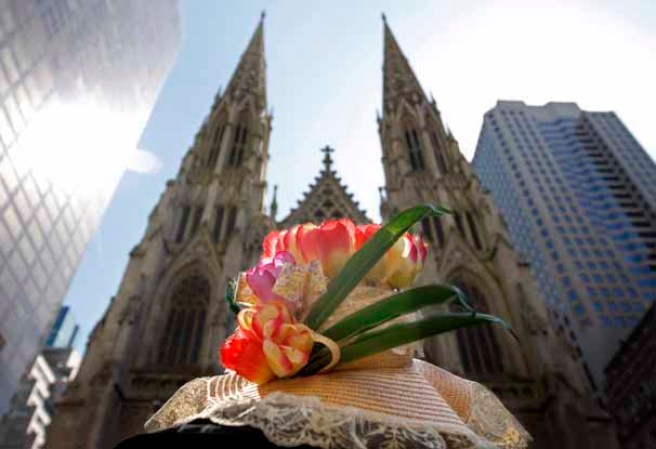 Imágenes del desfile del Día de Pascuas, celebrado anualmente en la ciudad de Nueva York, en la Quinta Avenida de Manhattan.