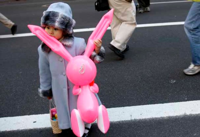 Imágenes del desfile del Día de Pascuas, celebrado anualmente en la ciudad de Nueva York, en la Quinta Avenida de Manhattan.