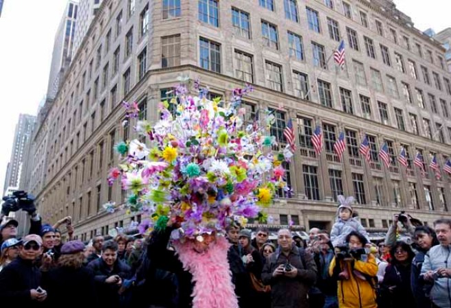Imágenes del desfile del Día de Pascuas, celebrado anualmente en la ciudad de Nueva York, en la Quinta Avenida de Manhattan.