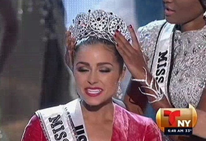 La mirada y sonrisa angelical de la Miss Universo 2013, Olivia Culpo, nos deleitaron durante una visita exclusiva a nuestros estudios de Buenos Días Nueva York.