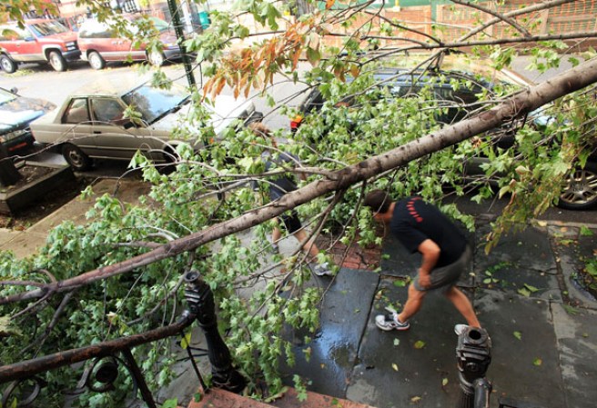 Aún así, la tormenta tomó a los habitantes por sorpresa cuando azotó aproximadamente 20 minutos después.