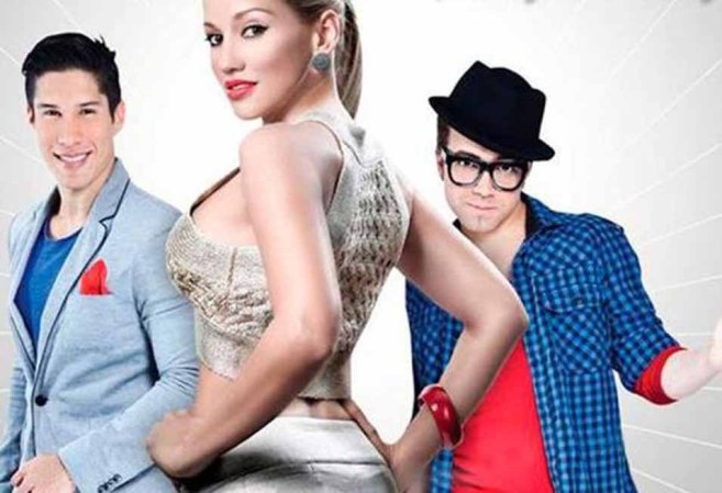 Fanny Lú tiene en su haber 35 premios y 70 nominaciones. En la foto: Con el dúo venezolano, Chino & Nacho.