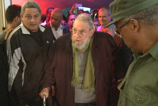 8 DE ENERO, 2014-Fidel Castro asistió a la inauguración del “Kcho estudio Romerillo, Laboratorio para el arte”, un núcleo cultural sin fines de lucro para la experimentación, el desarrollo y la difusión de las artes.
