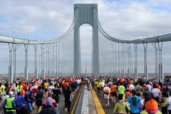 La maratón de NY más blindada en imágenes.