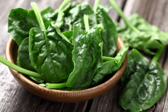 Los vegetales de hoja verde como las espinacas, acelgas y lechuga contienen un alto grado de ácido fólico. Entre más verde sea la hoja más nutrientes contiene.