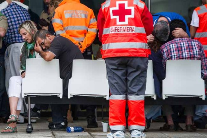 Imágenes de la tragedia del tren.