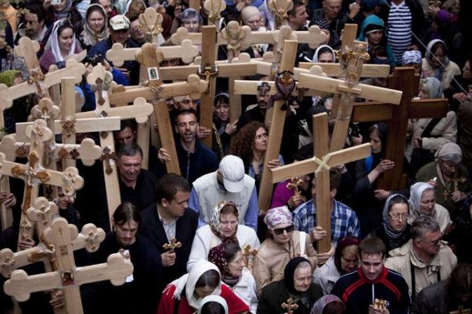 En estas imágenes vemos el Vía Crucis que se realiza en la ciudad de Jerusalén en el estado de Israel.