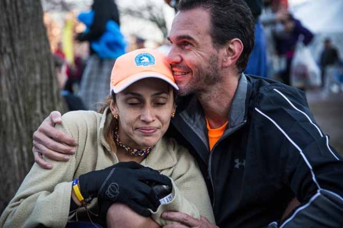 Muchos de los corredores deseaban demostrar su apoyo al evento y a la ciudad, que quedó impactada por el ataque a su evento deportivo insignia.