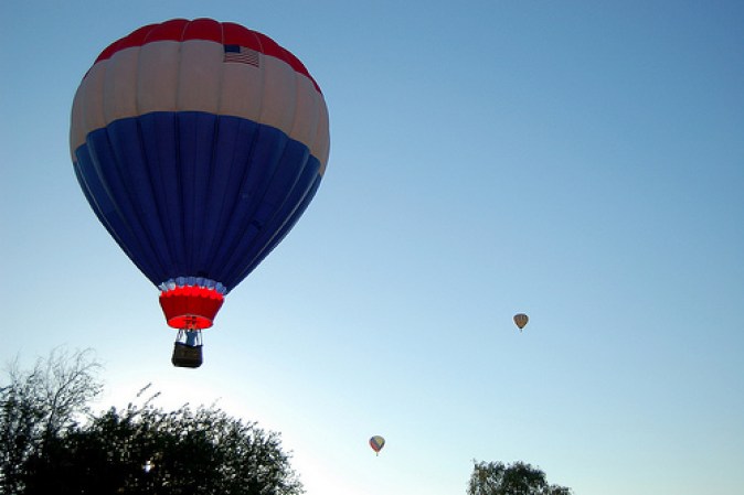¿Qué tal celebrar el 4 de julio viajando en globo?