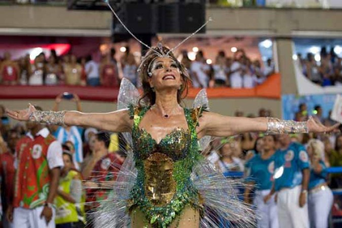 Desfiles de las escuelas de samba del Grupo Especial del Carnaval de Río de Janeiro, el considerado mayor espectáculo del mundo al aire libre, en el Sambódromo de Sampucai.