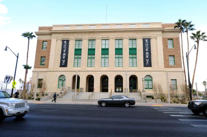 Fachada del edificio que alberga en Las Vegas el Museo de la Mafia.