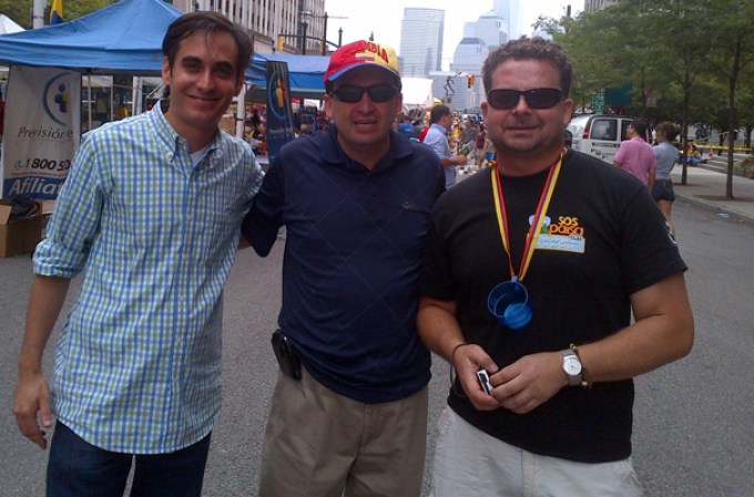 Luis Alejandro Medina y Yolanda Vásquez fueron homenajeados en el festival colombiano del condado de Hudson, el cual fue celebrado en el Exchange Place Park de Jersey City.