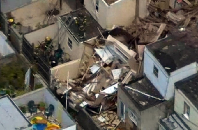 La propiedad del 426 de la calle Daly quedó totalmente destrozada.