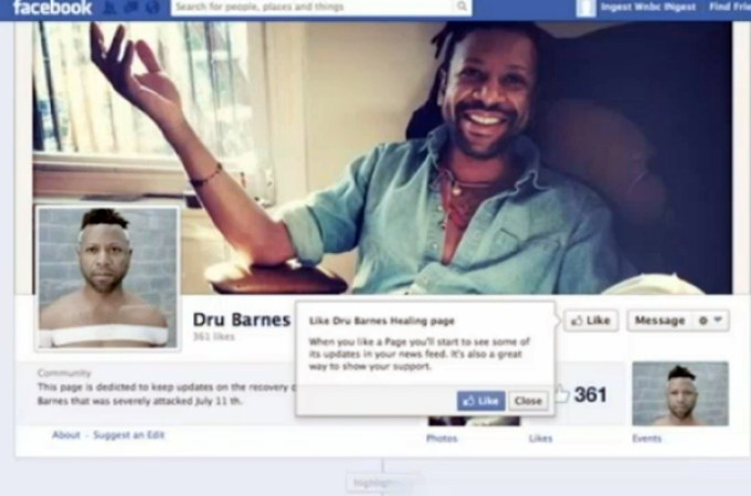 Han creado una página de Facebook para la pronta recuperación de Barnes.