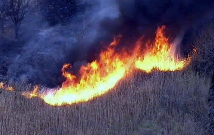El incendio se produjo este miércoles entre Crows Mill Road y Riverside Drive, en Woodbridge Township.