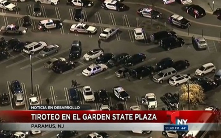 Un enjambre de policías rodeó un ancho perímetro del centro comercial.