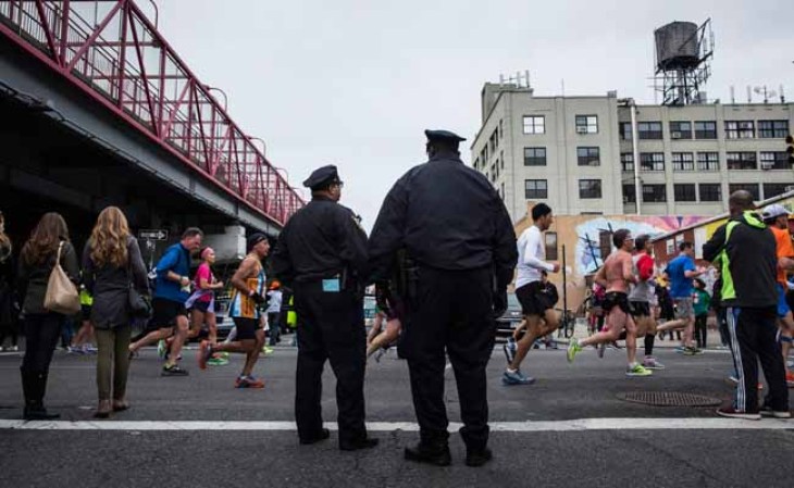 La maratón de NY más blindada en imágenes.