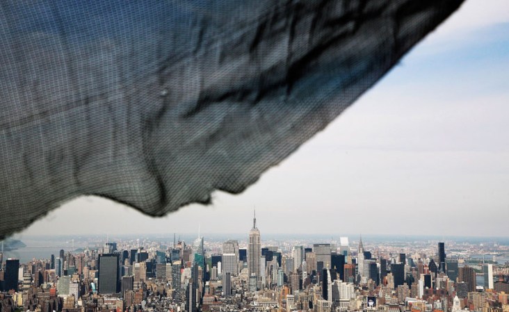 Imagen tomada desde la torre. Se porta que el 55% del espacio de oficinas ya tiene inquilinos, entre los que destaca la editorial Condé Nast, propietaria de publicaciones como The New Yorker y Vanity Fair.