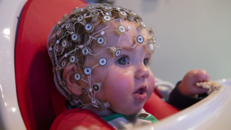 Echen un vistazo a estas fotos que muestran imágenes poco común en el trabajo del centro Birkbeck ‘BabyLab’ en Londres, el cual utiliza pruebas cognitivas para estudiar el desarrollo de los niños.