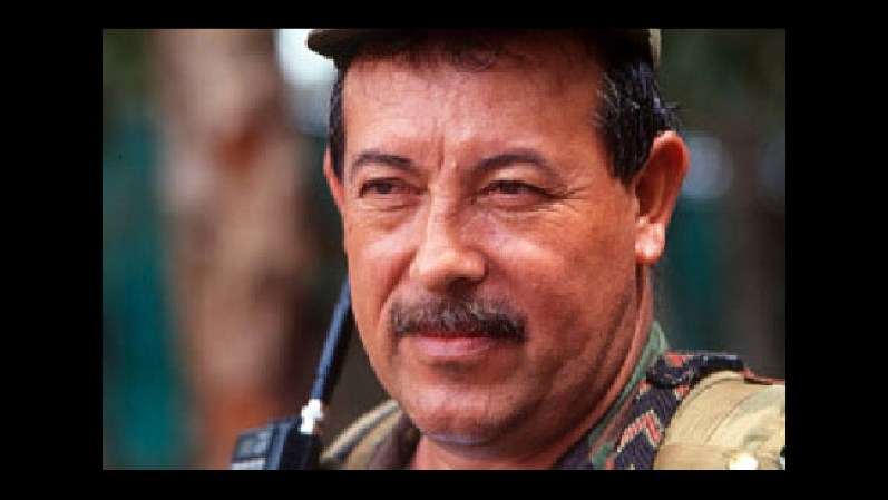 Noe Suárez, alias 'Grannobles'. Comandante del bloque Oriental. Hermano del otrora líder 'El Mono Jojoy'. Se ofrecen $2.5 millones.