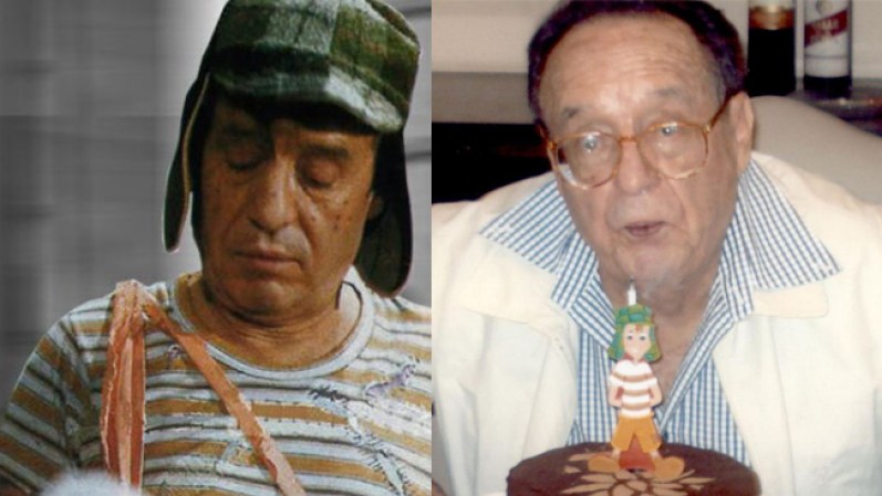 21 de febrero de 2014 - El comediante mexicano Roberto “Chespirito” Gómez Bolaños está de celebración en Cancún festejando sus 85 años en compañía de su esposa, Florinda Meza.