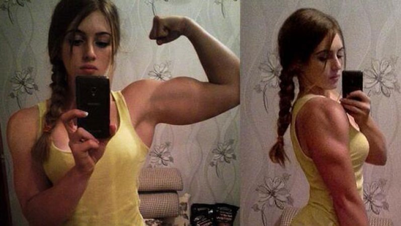 Julia Vins es una joven de tan solo 19 años cuyos potentes brazos se han hecho famosos en las redes sociales.
