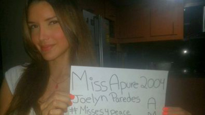 Tras las manifestaciones violentas en Venezuela, muchos se han unido en las redes sociales para reclamar paz en el país. (Miss Apure 2004)