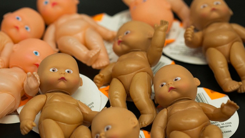 200,000 muñecos como estos fueron incautados en 10 cargamentos provenientes de la China. Según los análisis técnicos contenían sustancias cancerígenas.