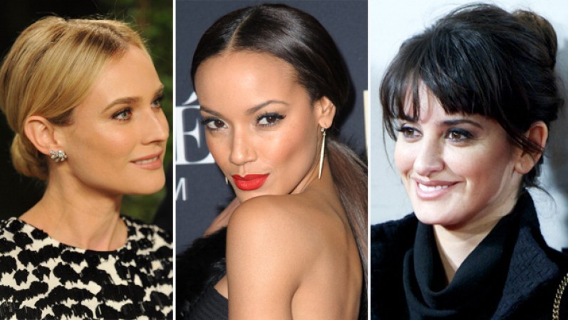Las famosas son expertas en recogerse el cabello con estilo esta primavera. ¡Imítalas!